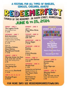 RedeemerFest Program Too